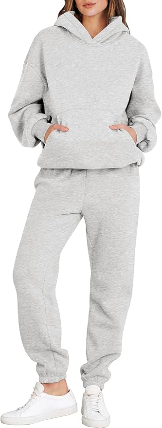 ANRABESS Womens 2 Piece Outfits Lounge Hoodie Oversized...