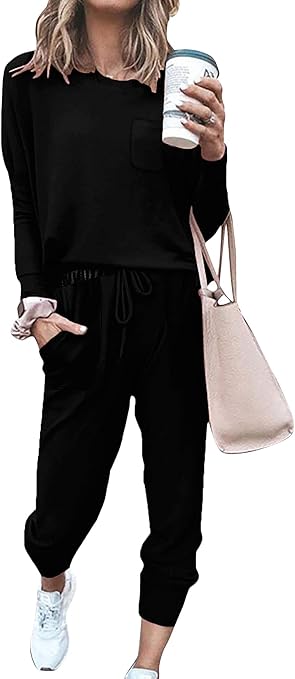 Bofell Lounge Sets for Women Two Piece Travel...