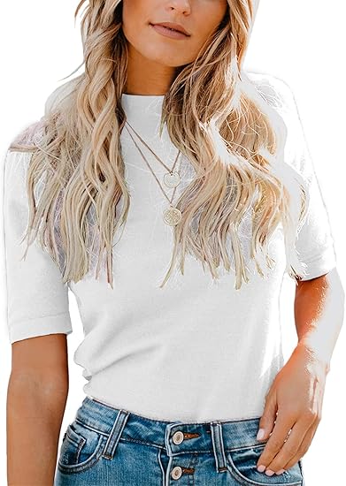 LIYOHON Womens Tops Dressy Casual Mock Turtleneck Business...