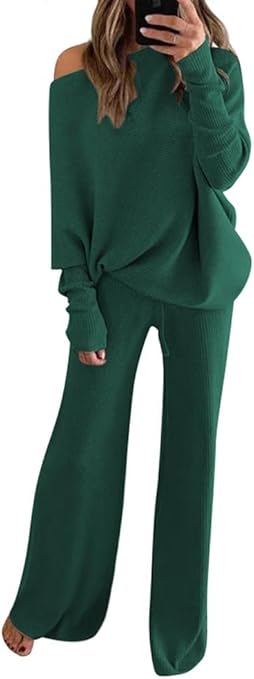 Fixmatti Womens Knitted Outfits 2 Pieces Sweatsuit High...