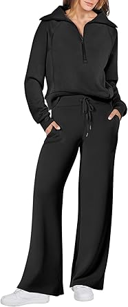 ANRABESS Women 2 Piece Outfits Sweatsuit Oversized Sweatshirt...