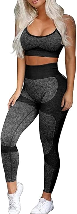 OLCHEE Women’s Workout Sets 2 Piece - Seamless...