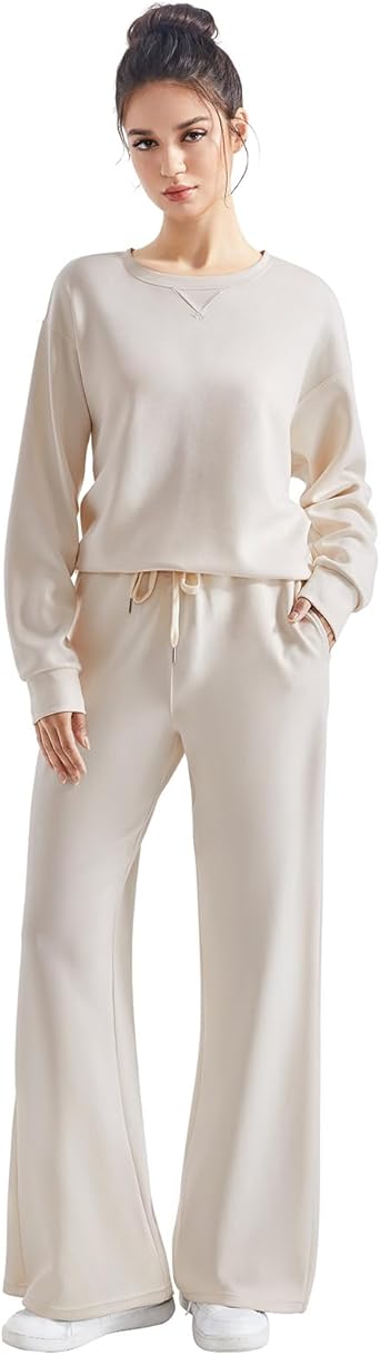 SUUKSESS Women Modal Fall 2 piece outfits Oversized...