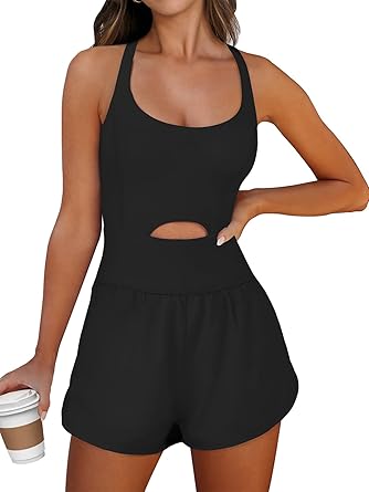 Caracilia Women's Workout Athletic Romper Summer Sets Short...