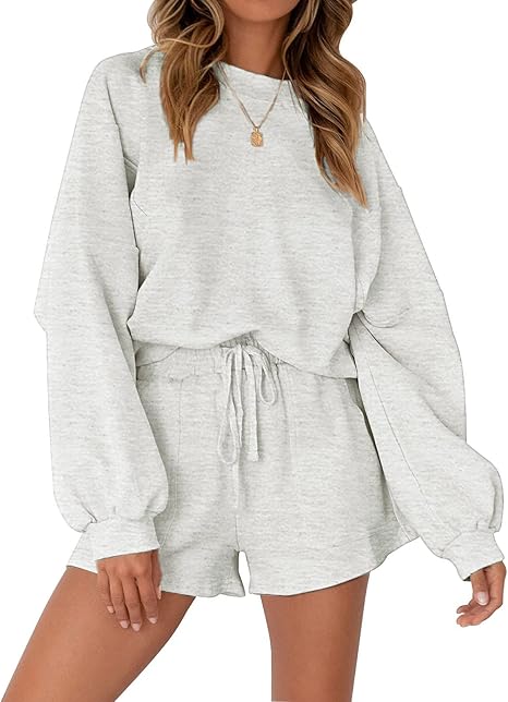 MEROKEETY Women's 2025 Fall Oversized Batwing Sleeve Lounge...