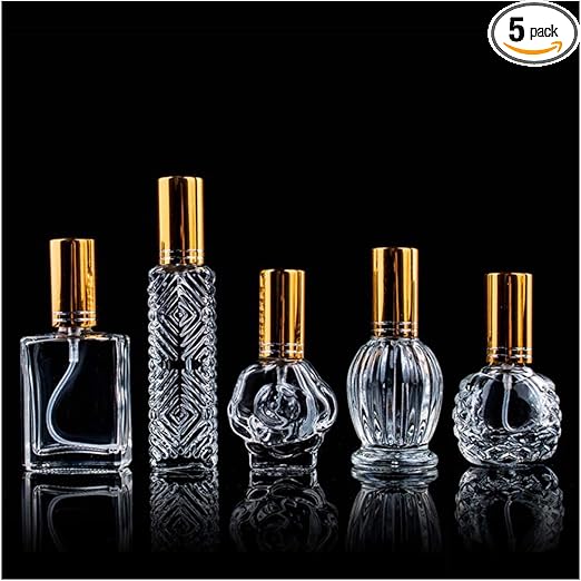 H&D HYALINE & DORA Vintage Glass Perfume Bottles...