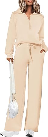 PRETTYGARDEN Women's 2 Piece Outfits Casual Lapel Half...