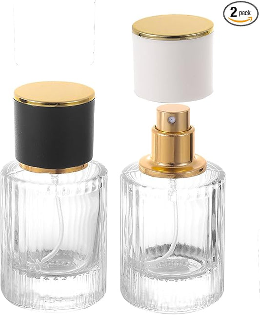 Vintage Perfume Bottles, 2 Packs 30ml Glass Cologne...