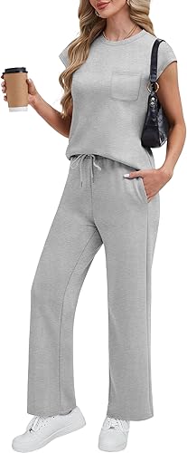 RUBZOOF Lounge Sets for Women 2 Piece Track...
