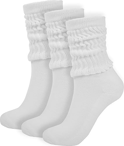 BomKinta Crew Slouch Socks Women - Retro Scrunch...