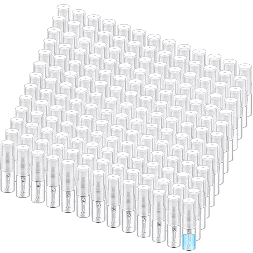 Zhehao 200 Pcs Mini Spray Bottles Clear Glass...