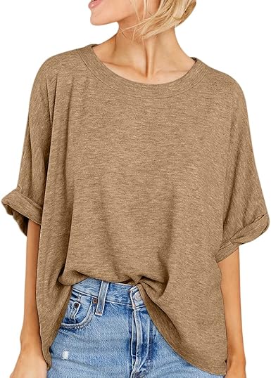 Women Oversized T-Shirt Summer Casual Short Sleeve Loose...