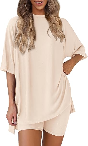 PRETTYGARDEN Women's Two Piece Lounge Set 2025 Summer...