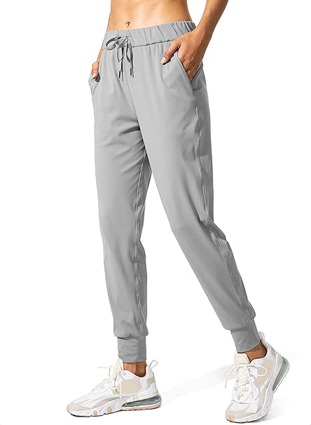 SANTINY Women's Joggers Pants Pockets Drawstring Running Sweatpants...
