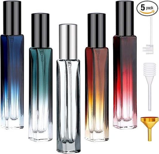 Segbeauty Glass Perfume Bottle Set, 5 Pack of...