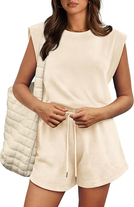 OFEEFAN Rompers for Women Summer Cap Sleeve Adjustable...