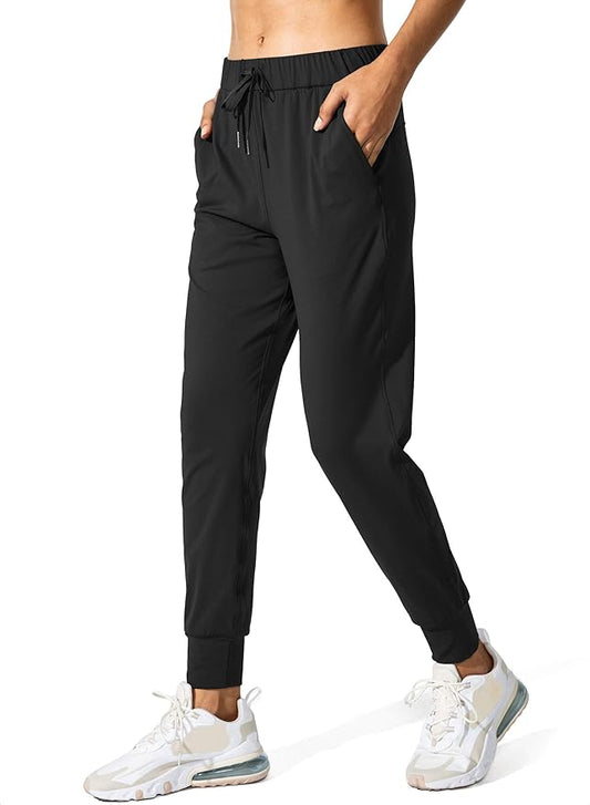 SANTINY Women's Joggers Pants Pockets Drawstring Running Sweatpants...