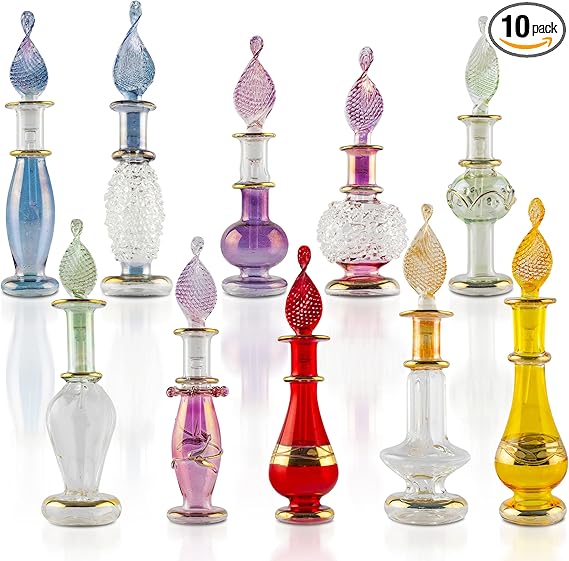 Egyptian perfume bottles, Perfume making kit, Decorative perfume...